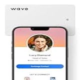 Cartão De Visita Digital Da Wave Cartão De Contato Inteligente NFC Branco