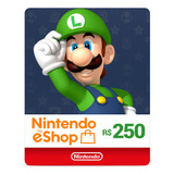 Cartão Digital Nintendo Eshop R 250