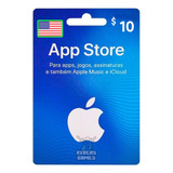 Cartão Gift Card App Store 10 Dólares Itunes Apple Usa