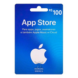 Cartão Gift Card App Store R 100 Reais Itunes Apple Brasil