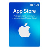 Cartão Gift Card App Store R 100 Reais Itunes Apple Brazil