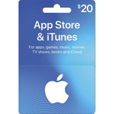 Cartão Gift Card App Store R 20 Reais Apple Itunes Brasil