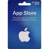 Cartão Gift Card App Store R 20 Reais Itunes Brasil Apple