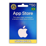 Cartão Gift Card App Store R  50 Reais   Apple Itunes Brasil