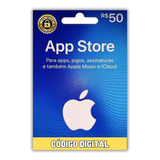 Cartão Gift Card App Store R 50 Reais Itunes Brasil Apple