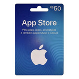 Cartão Gift Card Apple Store Itunes Digital R 50 Reais