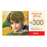 Cartão Gift Card Digital Nintendo Eshop R 300 Envio Imediato