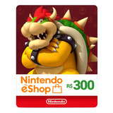 Cartão Gift Card Nintendo Eshop 300