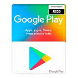 Cartão Gift Card Play Store Google