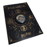 Cartão Harry Potter Hogwarts Com Boton