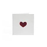 Cartão Ícone Coração Branco Teca Ge0032 Branco