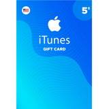Cartão Itunes Apple Gift Card 5 Dólares Usa