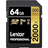 Cartão Lexar Professional 2000x 64GB SDXC UHS II LSD64GCBNA2000R 