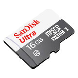Cartão Memória 16g Sandisk Micro Sdxc Ultra Com Adaptador