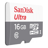 Cartão Memória 16gb Micro Sd Ultra 80mbs Classe 10 Sandisk