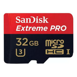 Cartão Memória 32gb Micro Sd Extreme Pro 100mbs V30 Sandisk