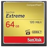 Cartão Memória 64gb Compact Flash Sandisk Cf Extreme 120mb S