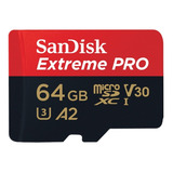 Cartão Memória 64gb Micro Sd Extreme Pro 170mbs V30 Sandisk