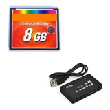 Cartão Memória Compact Flash 8gb Leitor Usb