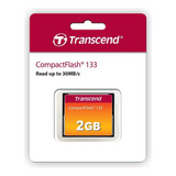 Cartão Memória Compact Flash Transcend 2gb 133x 20mb/s Cf