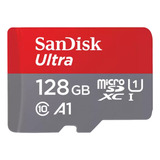 Cartão Memória Micro Sd 128gb Microsd Ultra 140mbs Sandisk