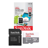 Cartão Memoria Micro Sd 64gb Sandisk Original Lacrado C Nfe