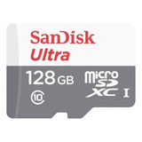 Cartão Memória Micro Sd Sandisk 128gb Classe 10 Ultra Nf