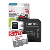 Cartao Memoria Micro Sd Sandisk 64gb