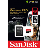 Cartao Memoria Microsd 256gb Sandisk Extreme Pro Microsd Micro Sdxc 170mb 256gb 4k Samsung Galaxy Note Motorola Lacrado