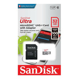 Cartão Memoria Sandisk 32gb Micro Sd Ultra 100mb s Original