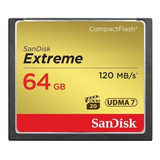 Cartão Memória Sandisk Compact Flash 64gb