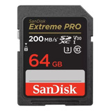 Cartao Memória Sandisk Extreme Pro Sd 64gb 200mb s Original