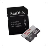 Cartão Memória Sandisk Micro Sd 64gb Utra Classe 10 170 Mb s