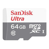 Cartão Memória Sandisk Sdsquns 064g gn3ma Adaptador Sd 64gb