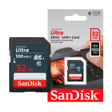Cartão Memória Sandisk Ultra 100mb s 32gb Sdhc Original