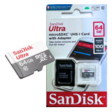 Cartão Memória Sandisk Ultra Sd 64gb Original 100mb s C nfe