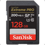 Cartão Memória Sd 128gb Sandisk Extreme Pro 4k Original Nf