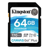 Cartão Memória Sdxc 64gb Canvas Go