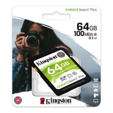 Cartão Memória Sdxc Kingston 64gb 100mb s Classe 10 U1 V10