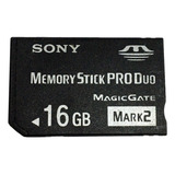 Cartão Memória Stick Pro Duo Sony Mark2 16gb Original