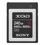 Cartão Memória Xqd 240gb Series G 440mbs Sony Qd g240fj