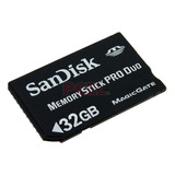 Cartao Memory Stick Pro Duo Com Magic Gate 32gb Sandisk Novo