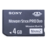 Cartão Memory Stick Pro Duo Psp Original Sony 4gb Sony