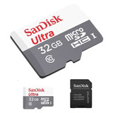 Cartão Micro Sd 32gb Sandisk Ultra Para Celular Samsung LG