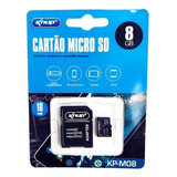 Cartão Micro Sd De Memória Knup 8gb P Leitor De Cartão