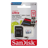 Cartão Micro Sd Sandisk Ultra 32gb Sdxc A1 Nintendo Switch