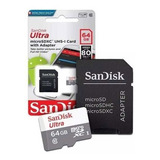 Cartão Micro Sd Sandisk Ultra 64gb