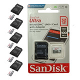 Cartão Micro Sd Sandisk Ultra Kit 5 Unidades