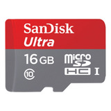 Cartão Micro Sd Ultra 16gb Sandisk 80mb s Classe 10