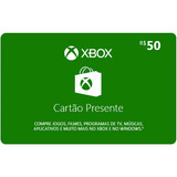 Cartão Microsoft Points Gift Xbox Br Brasil R 50 Reais